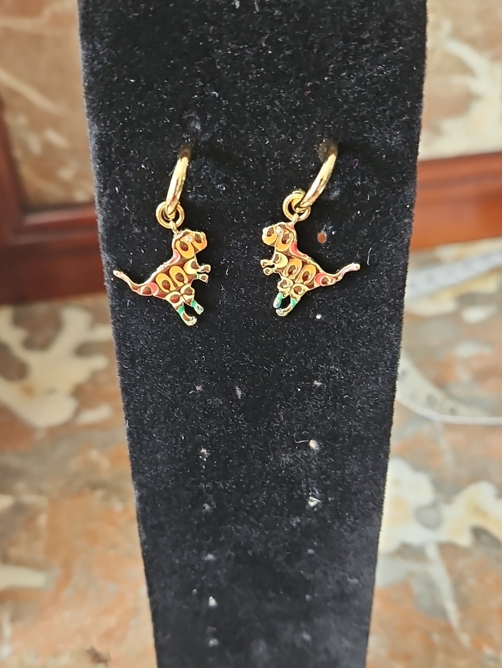 Coach Rexy Quilted Multicolor C Logo Earrings